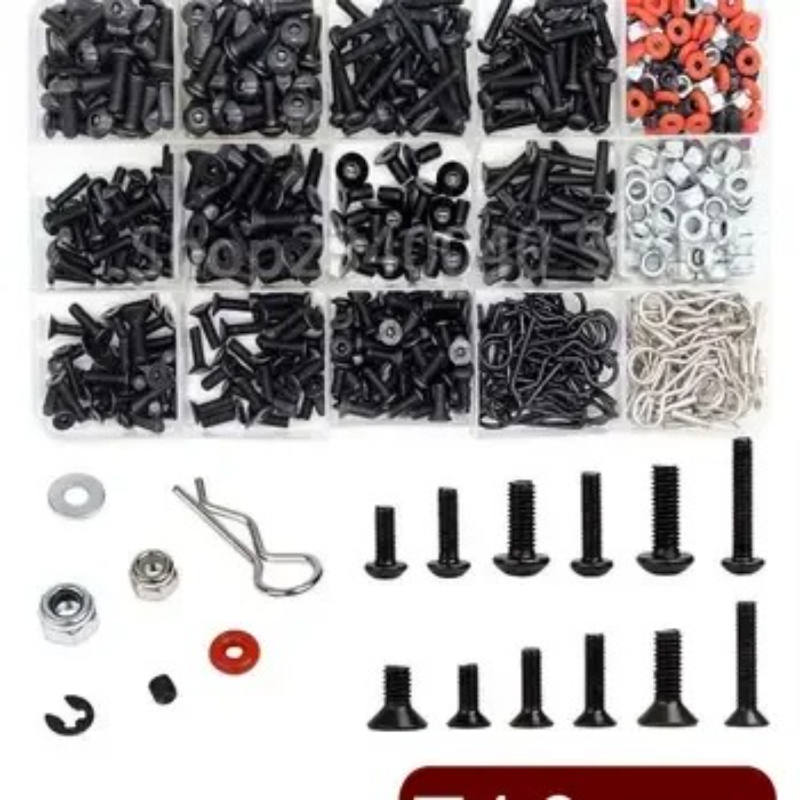 Nuts Mix - 500 pçs universal rc parafuso kit